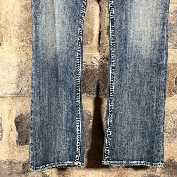 Silver Jeans Suki Bootcut Bling Flap Pockets Y2K Rhinestone Embellished 30/31 - Picture 6 of 16